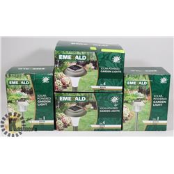 LOT OF EMERALD SOLAR POWER LIGHTS.