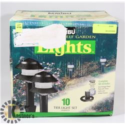 GARDEN LIGHT KIT W/ 10 TIER LIGHT SET.
