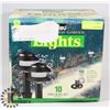 Image 1 : GARDEN LIGHT KIT W/ 10 TIER LIGHT SET.