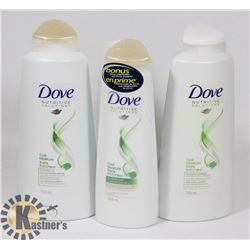 LOT OF DOVE SHAMPOO & CONDITIONER