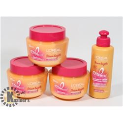 BAG OF LOREAL DREAM LENGTH HAIR CARE PRODUCTS