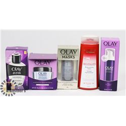 BAG OF ASSORTED OLAY & LOREAL SKIN CARE