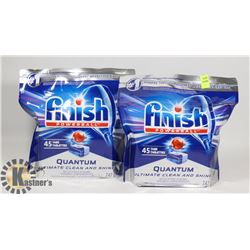 LOT OF 2 FINISH POWERBALL 45 TABS QUANTUM