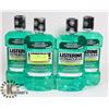 Image 1 : LOT OF 4 LISTERINE MOUTHWASH