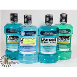 LOT OF 4 LISTERINE MOUTHWASH