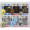 Image 1 : LOT OF 6 ASSORTED FUNKO POP VINYL FIGURES.