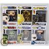 Image 1 : LOT OF 6 ASSORTED FUNKO POP VINYL FIGURES.