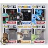 Image 1 : LOT OF 6 ASSORTED FUNKO POP VINYL FIGURES.
