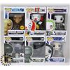 Image 1 : LOT OF 6 ASSORTED FUNKO POP VINYL FIGURES.
