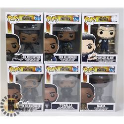LOT OF 6 ASSORTED FUNKO POP VINYL FIGURES.