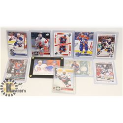 LOT OF 10 OILERS HOCKEY CARDS INCL GRETZKY,