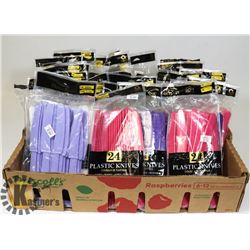 LOT OF WASHABLE PLASTIC KNIVES