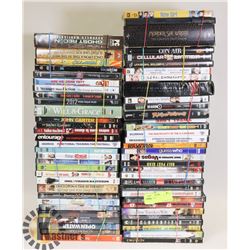 LOT OF 65 DVDS