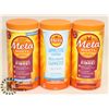 Image 1 : LOT OF 3 META MUCIL FIBRE SUPPLEMENTS.