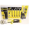 Image 1 : FLAT OF SEALED ITEMS 3 STANLEY TOOLS