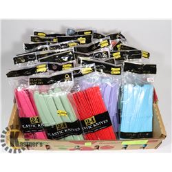 LOT OF WASHABLE PLASTIC KNIVES