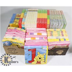 LOT OF BABY BIRTHDAY NAPKINS