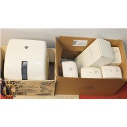 5 HAND HYGIENE STATIONS & TOWEL DISPENSER.