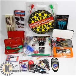 FLAT OF LARGE VARIETY OF DARTS AND