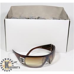 BOX OF TRANSPARENT DARK BROWN CHANEL STYLED