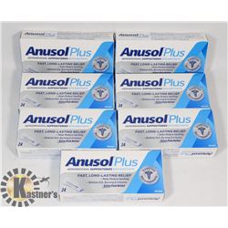 LOT OF ANUSOL PLUS HEMORRHOIDAL SUPPOSITORIES