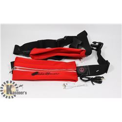 LOT OF 2 EDDIE BAUER LIGHT-UP RECHARGEABLE WAISTBELT