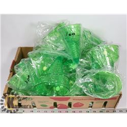 LOT OF NEW 17 PLASTIC ICE CREAM CONE SHAPED DESSERT CONTAINERS