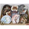 Image 1 : BOX OF COLLECTIBLE CAT PLATES.