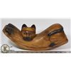 Image 1 : LARGE ROCKING WOOD CAT.