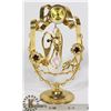 Image 1 : CELESTIAL TEMPTATIONS 24K GOLD PLATED ANGEL CLOCK.
