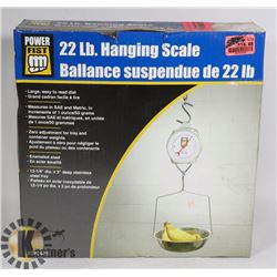 22 LB. HANGING SCALE.