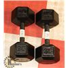 Image 1 : 2X 35LB DUMBBELLS.