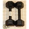 Image 1 : 2X 12LB DUMBBELLS.