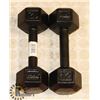 Image 1 : 2X 12LB DUMBBELLS