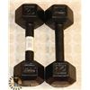 Image 1 : 2X 12LB DUMBBELLS