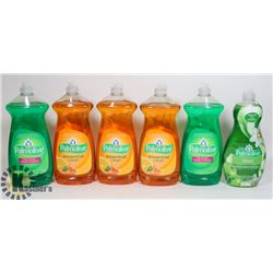 LOT OF 6 PALMOLIVE LIQUID DISH SOAP.