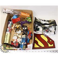 BAG OF LEGO AND DISNEY MARVEL FIGURES