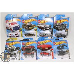 LOT OF 8 HOT WHEELS COLLECTORS CARS NEW SEALED.