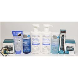 BAG OF MARCELLE CLEANSERS, REMOVERS AND CREAM.