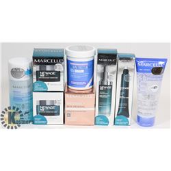 BAG OF MARCELLE CLEANSERS, REMOVERS AND CREAM.