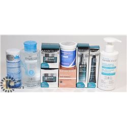 BAG OF MARCELLE CLEANSERS, REMOVERS AND CREAM.