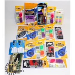 BAG OF ASSORTED OFFICE SUPPLIES