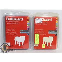 LOT OF 2 BULLGUARD 3PC INTERNET SECURITY