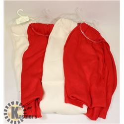 LOT OF 4 SOFT SCARFS