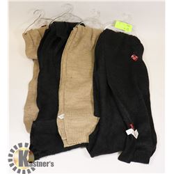 LOT OF 4 SOFT SCARFS