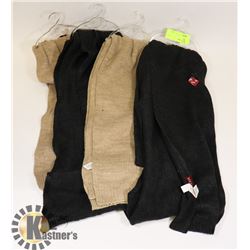 LOT OF 4 SOFT SCARFS