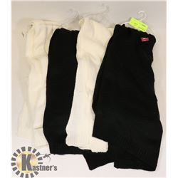 LOT OF 4 SOFT SCARFS