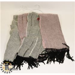 LOT OF 4 SOFT SCARFS