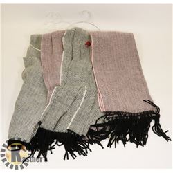 LOT OF 4 SOFT SCARFS