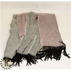 LOT OF 4 SOFT SCARFS